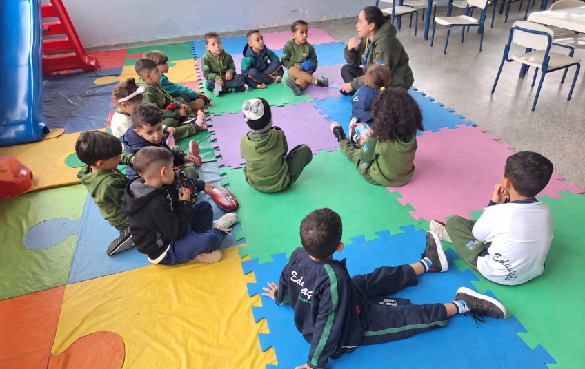 Escola municipal de Ribeirão Pires promove vivência lúdica sobre meio ambiente