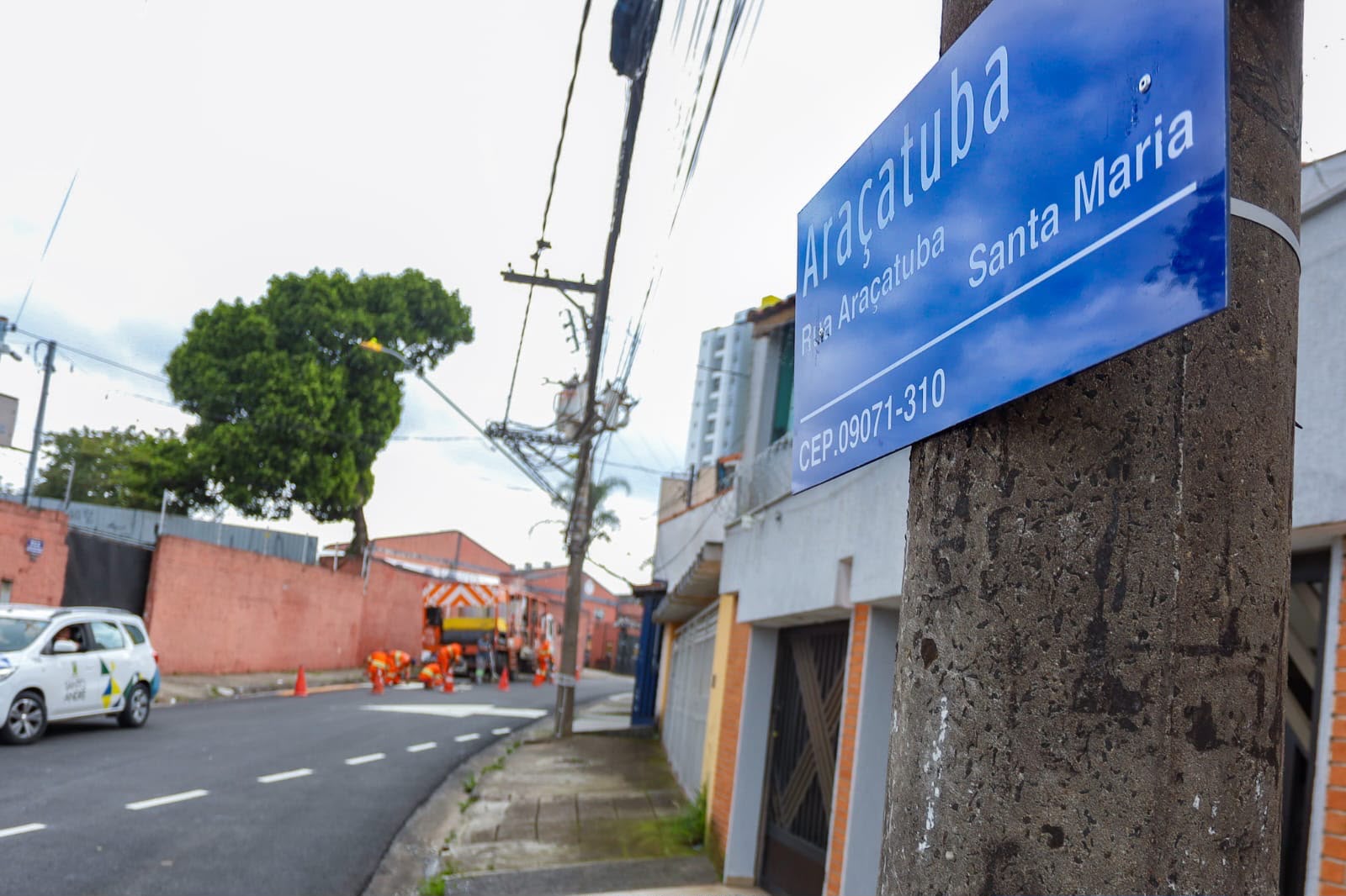 Secretaria de Mobilidade de Santo André implementa mão única em rua do bairro Santa Maria