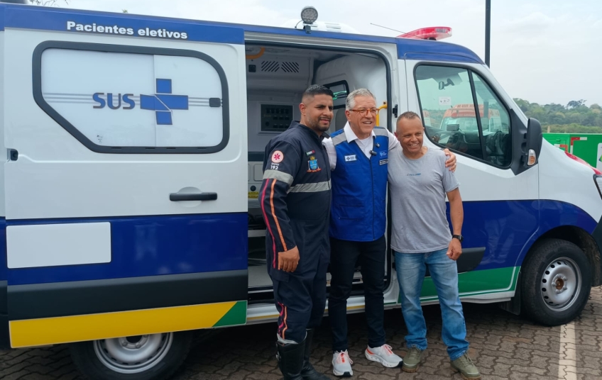 Mauá recebe nova ambulância do governo federal para ampliar transporte de pacientes pelo SUS