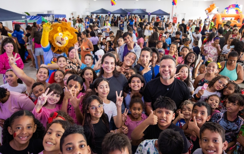 Fundo Social reúne 600 crianças em tarde de diversão, acolhimento e integração em Itaquá