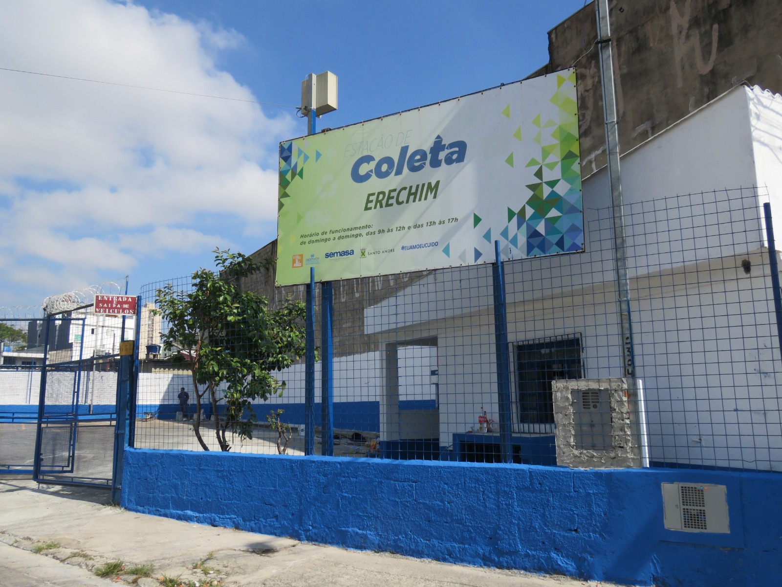 SANTO ANDRÉ RETOMA ATENDIMENTO NA ESTAÇÃO DE COLETA ERECHIM APÓS REFORMA 