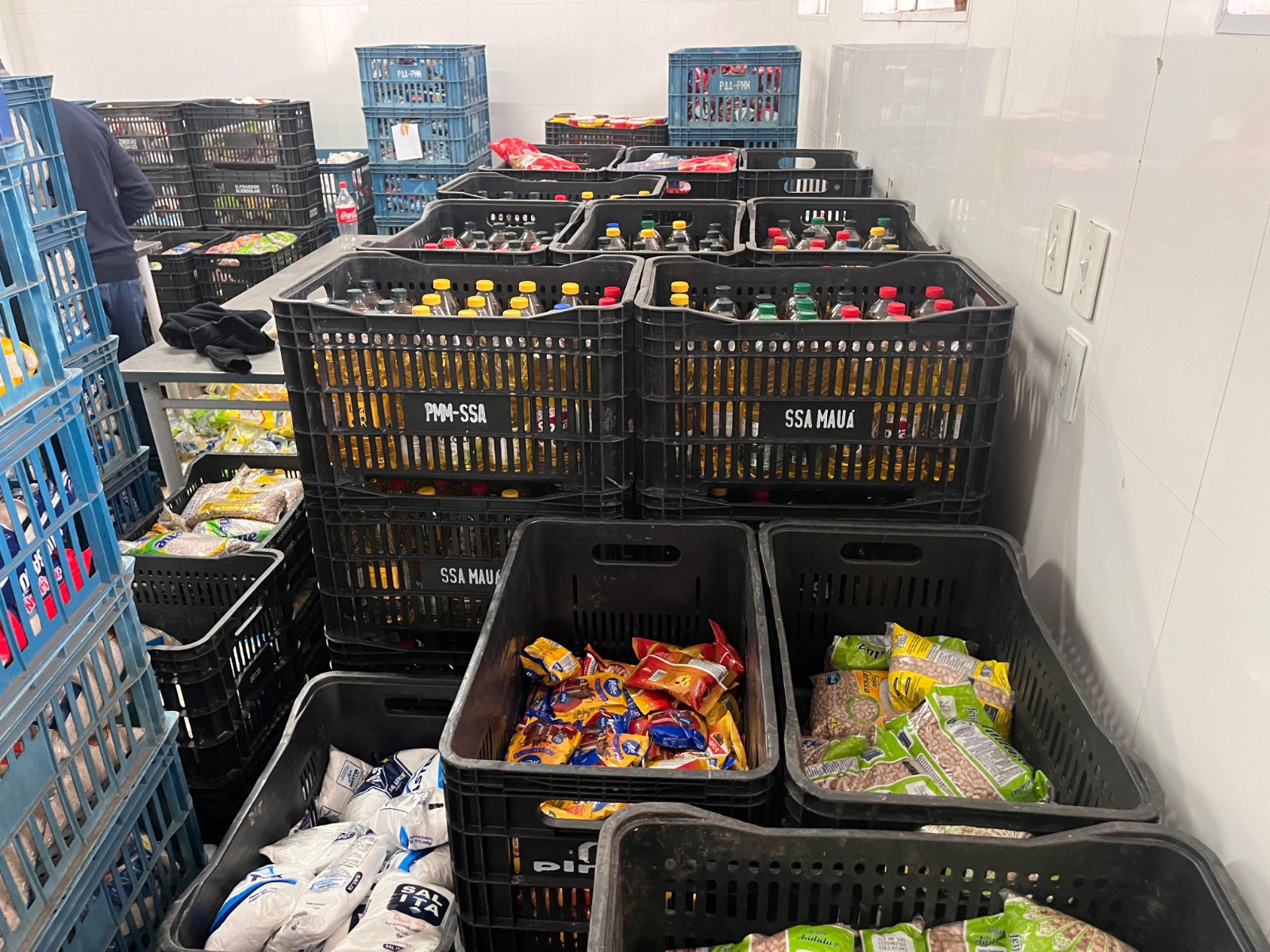 FSS de Mauá inicia a montagem dos kits com os alimentos que foram arrecadados na 37ª Festa Junina
