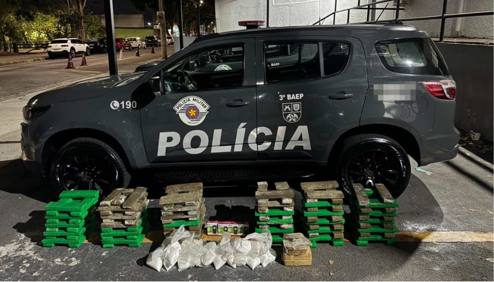 Baep encontra ‘depósito’ com mais de 130 kg de drogas em São José dos Campos