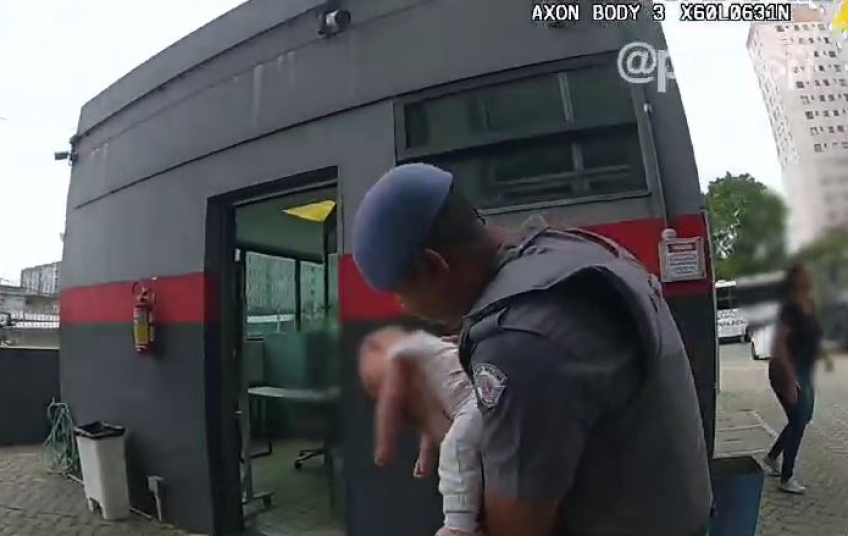 Bebê volta a respirar após ação rápida da PM na zona sul de São Paulo