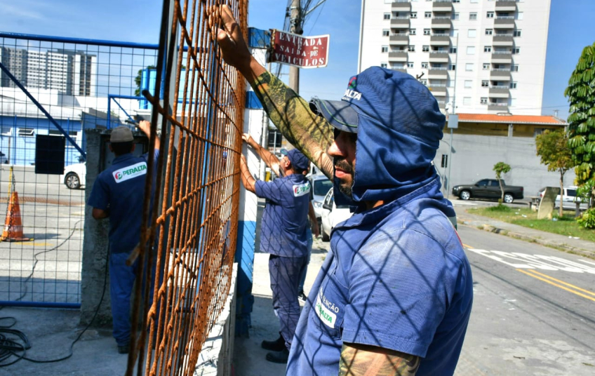 Semasa reforma Estação de Coleta Sacadura Cabral para melhorar estrutura de atendimento aos munícipes
