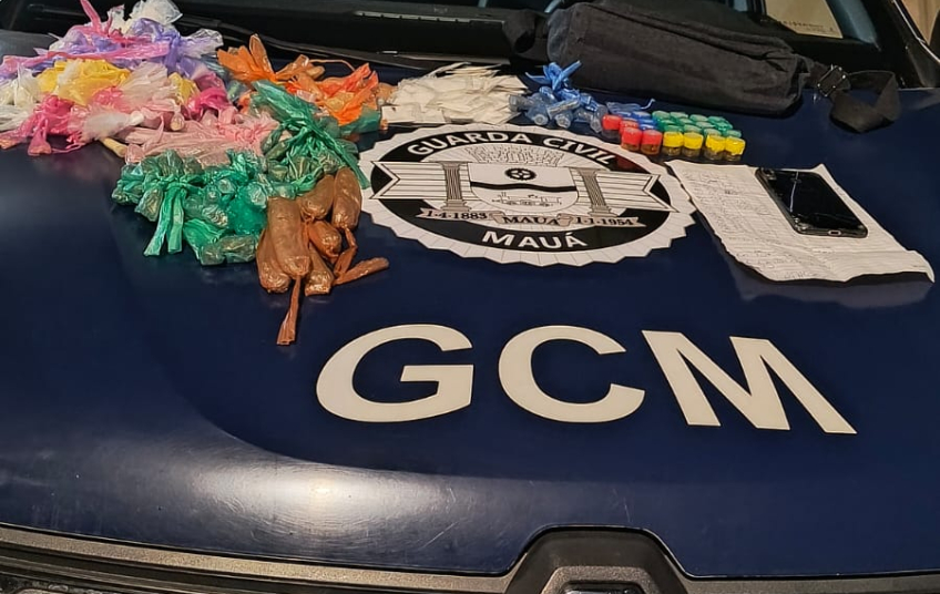 GCM de Mauá prende envolvido com tráfico de drogas no Jardim Zaíra