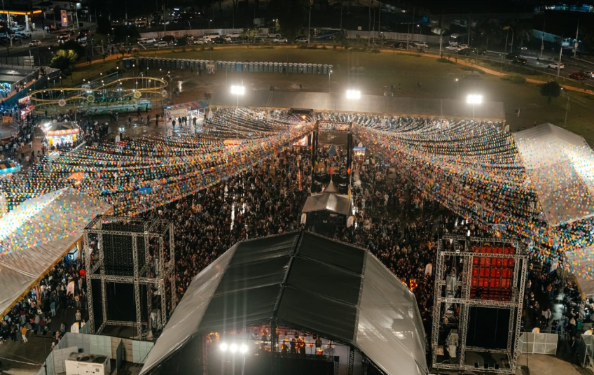 Com Exaltasamba e tarde de pagode, Arraiá do Paço atraiu 15 mil visitantes neste sábado