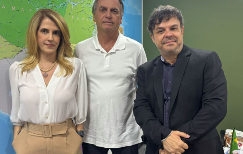 Adrilles e Bolsonaro se reúnem em Brasília-DF para tratar de manifestação por “Justiça e Liberdade”, na Paulista