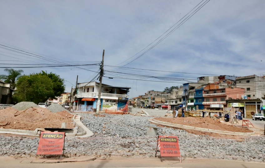 Obras do Terminal Itapark avançam em Mauá