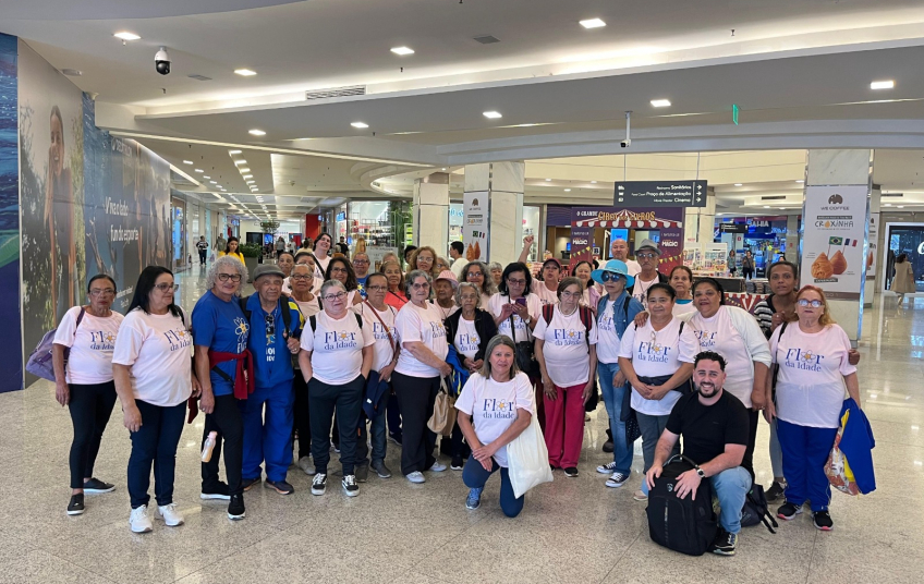 Rio Grande da Serra promove passeio cultural para grupo de idosos Flor da Idade