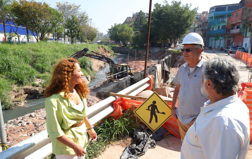 Técnicos do Governo Federal vistoriam obras do PAC Encostas em Mauá