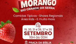 Rio Grande da Serra recebe o 1º Festival do Morango com shows, comidas típicas e entrada gratuita