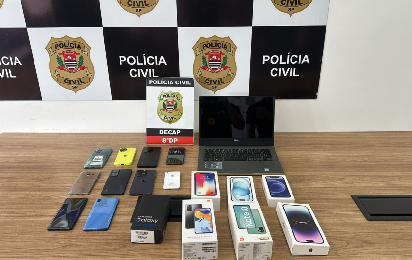 Polícia Civil desarticula quadrilha especializada em furtos de celulares e fraudes bancárias