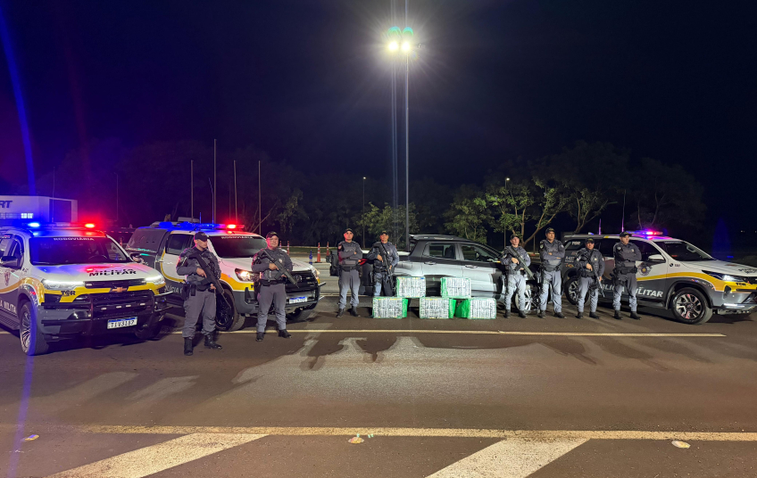 Apreensão de 265 kg de pasta base mobiliza PM Rodoviária no interior de SP