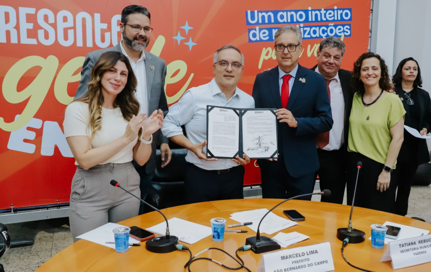 São Bernardo firma parceria com o CRC-SP para ampliar ações de capacitação, modernização tecnológica e cooperação institucional