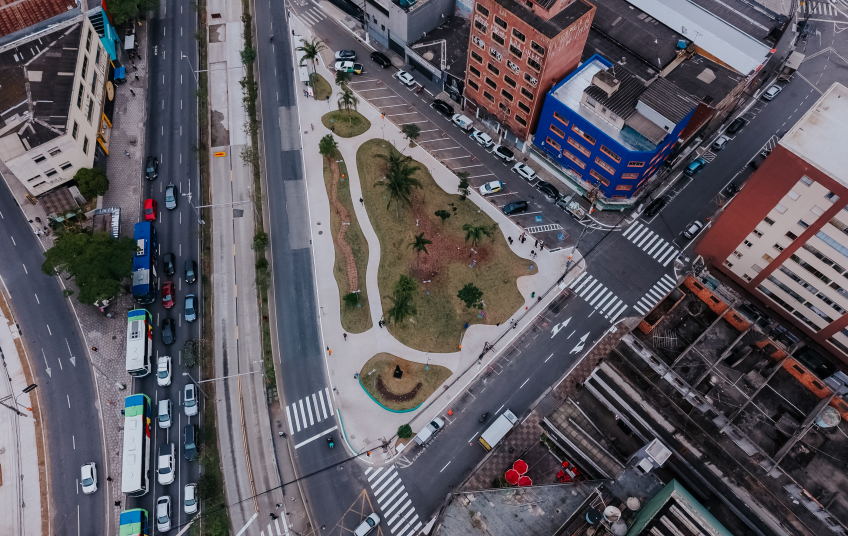 Revitalização da Praça Brasilitália, em São Bernardo, enaltece legado da imigração