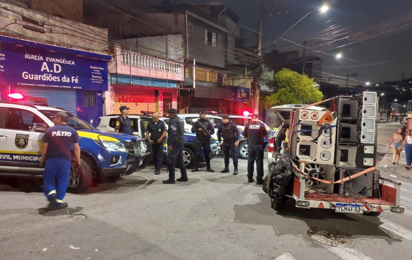 Operação Dorme Bem SBC dispersa cerca de 800 pessoas em baile irregular no Parque São Bernardo