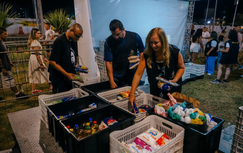 Solidariedade marca presença no Natal Iluminado e no Show da Virada de São Bernardo