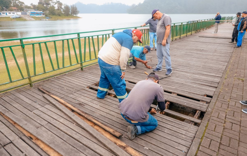 Prefeitura de São Bernardo inicia zeladoria na Prainha do Riacho e reforça cuidados com espaço de lazer