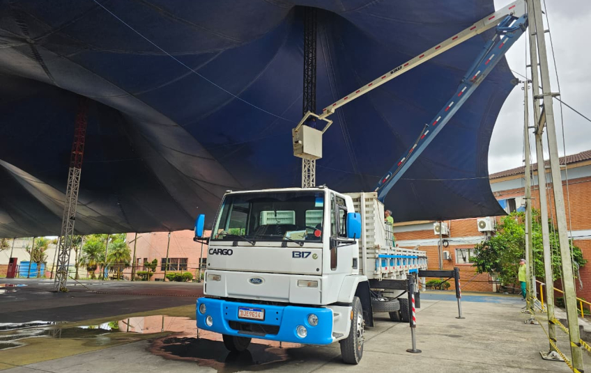Prefeitura inicia manutenção da Tenda Multicultural do Complexo Ayrton Senna