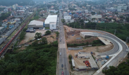 Prefeitura inicia desvio de trânsito na Humberto de Campos para nova alça do Viaduto Estaiado