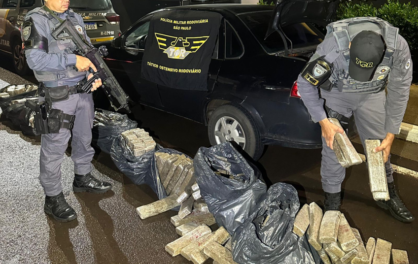 Homem é preso com 200 kg de maconha no interior de SP