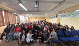 Secretaria de Saúde de Rio Grande da Serra realiza palestra na ETEC e reforça ações do Mês das Mulheres