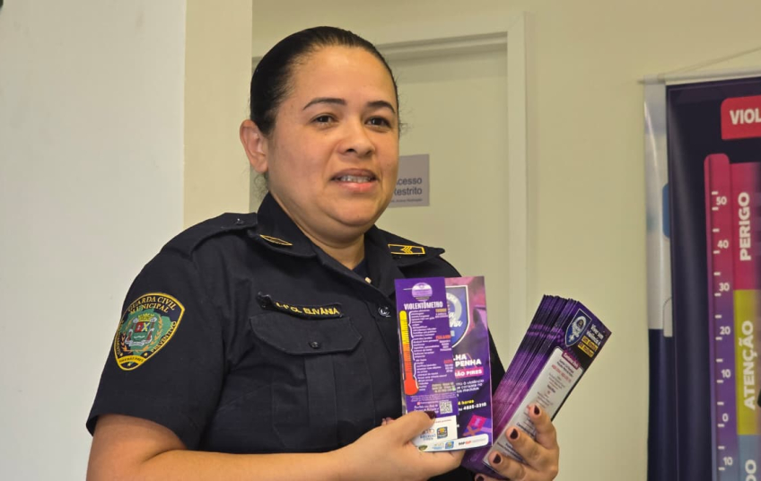 Em Ribeirão Pires, combate à violência contra mulher é tema de palestra promovida pela Guarda Civil Municipal